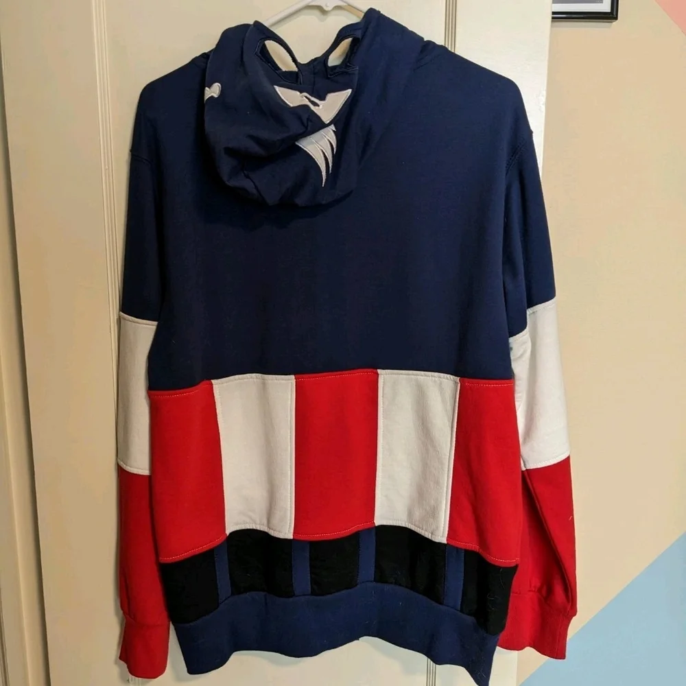 Captain America Zip-Up Hoodie With Mask - Picture 5 of 5